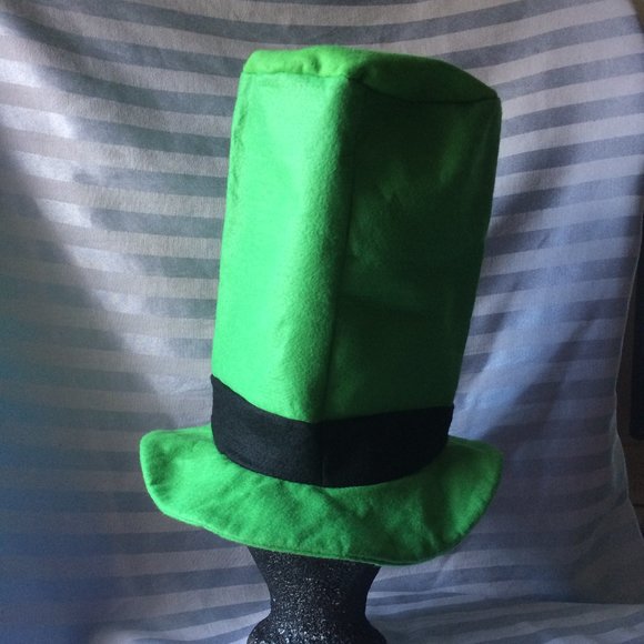 St Patricks Day Tall Stovepipe Lucky Hat - Picture 4 of 5